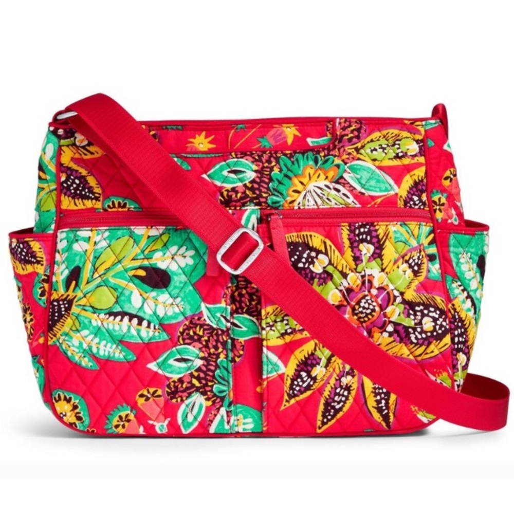 Vera Bradley Red Rumba Floral Bag